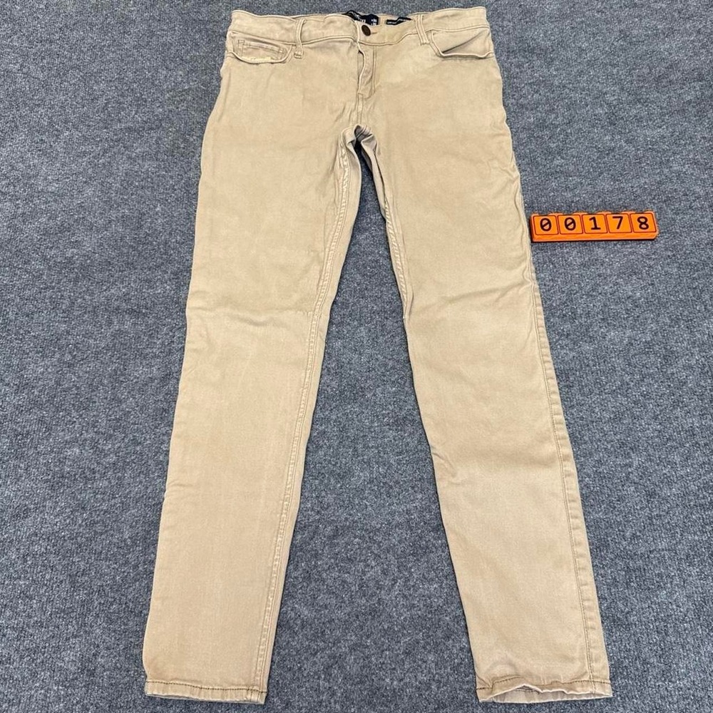 Hollister Co. low rise super skinny jeans in tan Womens size 11R 30 / 30